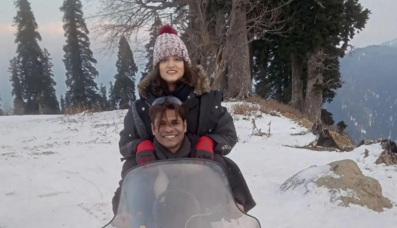 Ahsan with his wife, Najwa