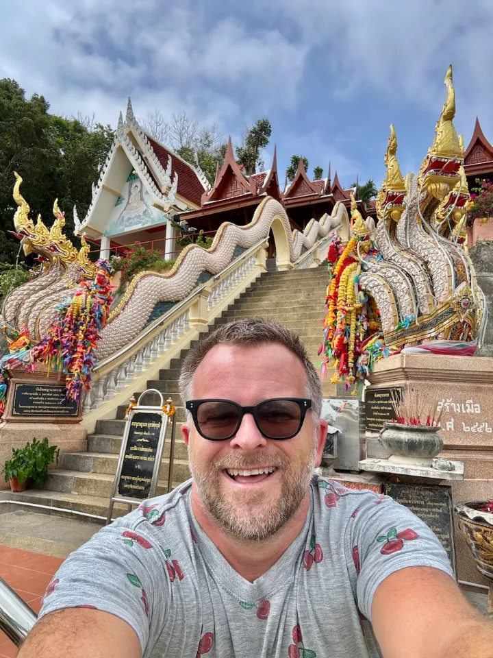 Andrew on his travels