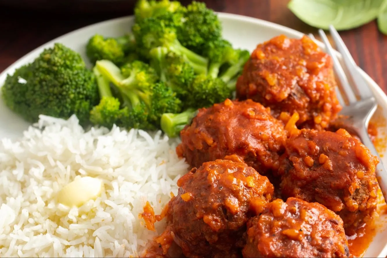 Little Sunny Kitchen's porcupine meatballs